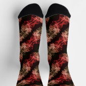 Chaussette motif de fumée Abstrait (Haut)