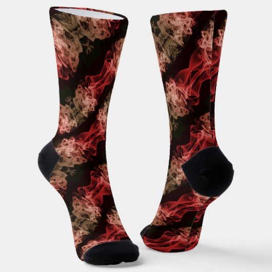 Chaussette motif de fumée Abstrait (Angulaire)