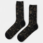 Chaussette Motif de galaxie Gold Star Constellation (Gauche)