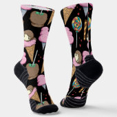 Chaussette Motif de glace | Motif de sucettes | sucette 24 (Angulaire)