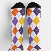 Chaussette Motif de Jacquard d'Halloween blanc (Haut)