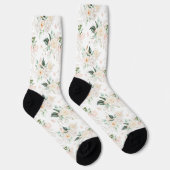 Chaussette Motif de jardin floral de roses (Droite)
