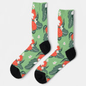 Chaussette Motif de jardinage de  de ramassage de fraises (Gauche)