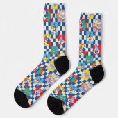 Chaussette Motif de jeton couleur LOONEY TUNES™ Checker (Gauche)