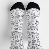 Chaussette motif de jouets pour bébé (Haut)