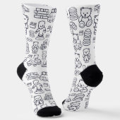 Chaussette motif de jouets pour bébé (Angulaire)