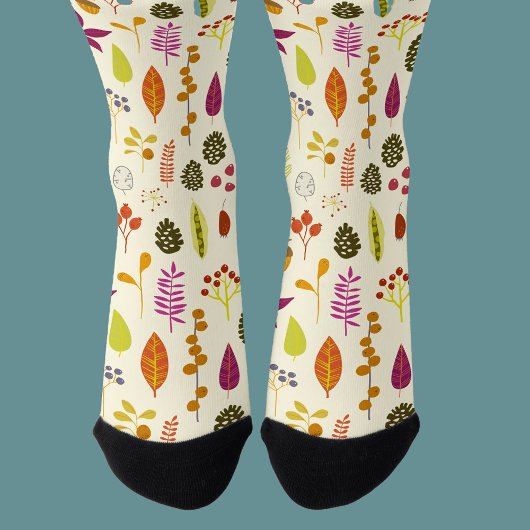 Chaussette Motif de la nature forestière