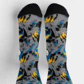 Chaussette Motif de lancer à fond Batman (Haut)