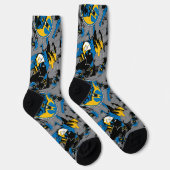 Chaussette Motif de lancer à fond Batman (Droite)