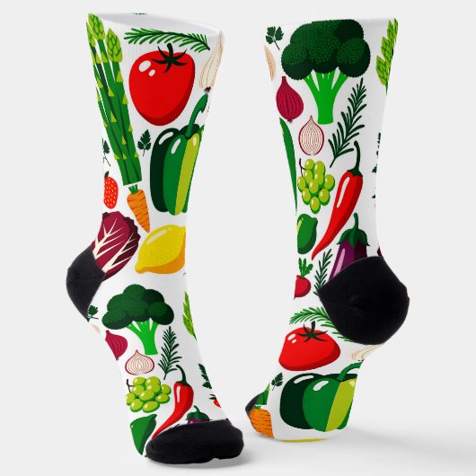 Chaussette Motif de légume (Angulaire)