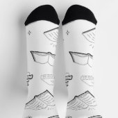 Chaussette Motif de livre (Haut)