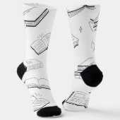 Chaussette Motif de livre (Angulaire)