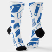 Chaussette Motif de livre (Angulaire)