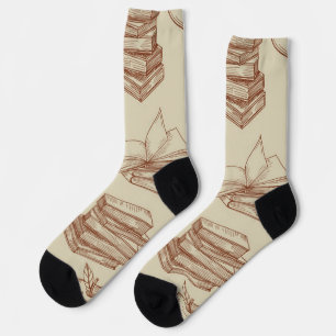Chaussette Motif de livre