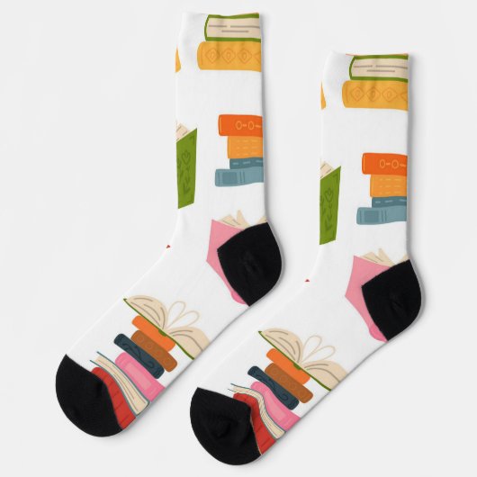 Chaussette Motif de livre (Gauche)