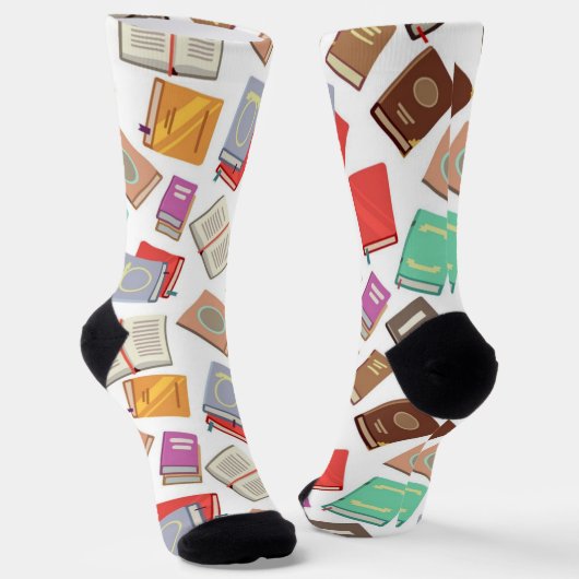 Chaussette Motif de livre (Angulaire)