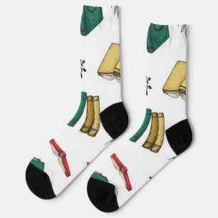 Chaussette Motif de livre
