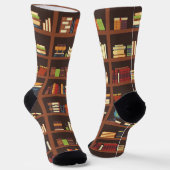 Chaussette Motif de livre (Angulaire)
