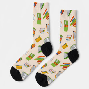 Chaussette Motif de livre