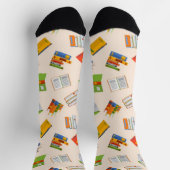 Chaussette Motif de livre (Haut)