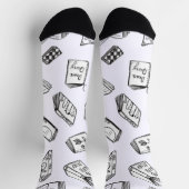 Chaussette Motif de livre (Haut)