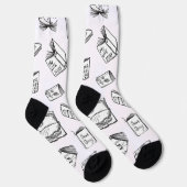 Chaussette Motif de livre (Droite)