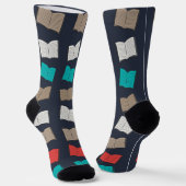 Chaussette Motif de livre (Angulaire)