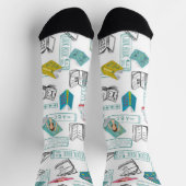 Chaussette Motif de livre (Haut)