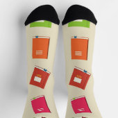 Chaussette Motif de livre (Haut)