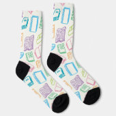 Chaussette Motif de livre (Droite)