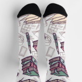 Chaussette Motif de livre (Haut)