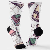 Chaussette Motif de livre (Angulaire)