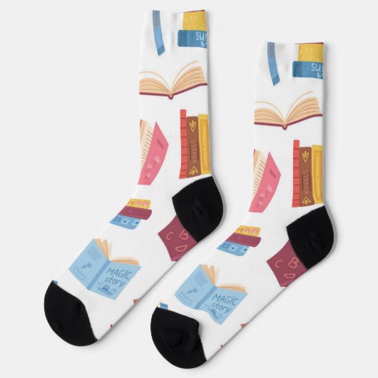 Chaussette Motif de livre (Gauche)