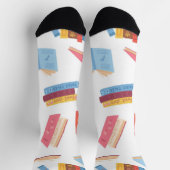 Chaussette Motif de livre (Haut)