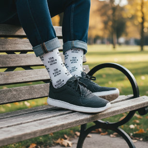 Chaussette Motif de logo d'entreprise personnalisé