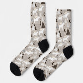 Chaussette Motif de l'ours de bois du mignon Doodland (Gauche)