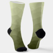Chaussette Motif de maillage géométrique dégradé vert clair d (Angulaire)