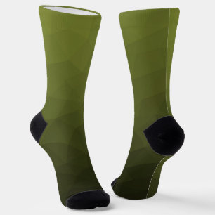 Chaussette Motif de maillage géométrique dégradé vert de l'Ar