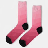 Chaussette Motif de maillage géométrique rose rose clair (Gauche)