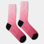 Chaussette Motif de maillage géométrique rose rose clair (Droite)