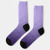 Chaussette Motif de maillage géométrique violet ultra violet (Gauche)
