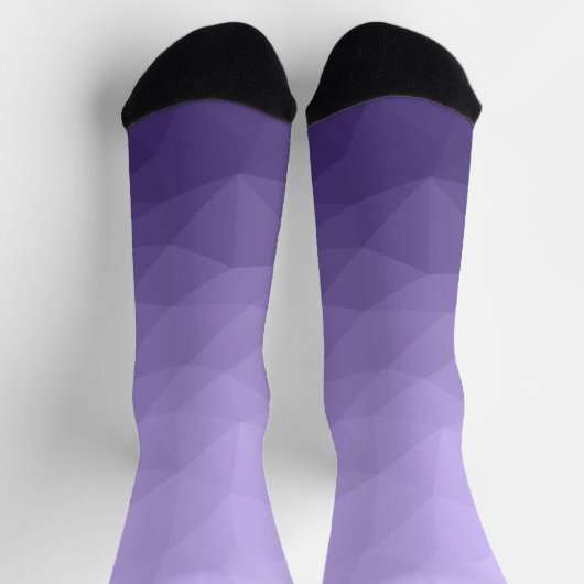 Chaussette Motif de maillage géométrique violet ultra violet (Haut)