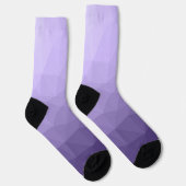 Chaussette Motif de maillage géométrique violet ultra violet (Droite)