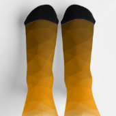 Chaussette Motif de maille géométrique à dégradé orange (Haut)