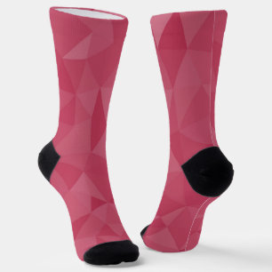 Chaussette Motif de maille géométrique rose clair