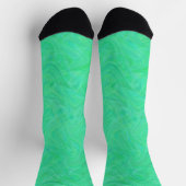 Chaussette Motif de marbrure vert bleu (Haut)