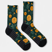 Chaussette Motif de Marigolds (Droite)