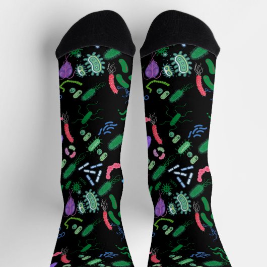 Chaussette Motif de microbiologiste (Haut)