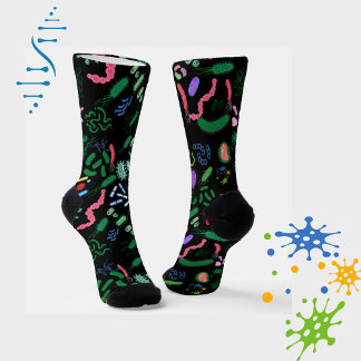 Chaussette Motif de microbiologiste