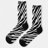 Chaussette Motif de mode classique Zebra Print Stripe (Gauche)